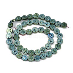 Electroplated Synthetic Non-magnetic Hematite Beads Strands&nbsp;G-K375-B02-02