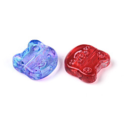 Baking Paint Transparent Glass Beads&nbsp;DGLA-T004-42M