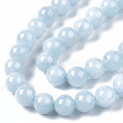 Natural Chalcedony Beads Strands&nbsp;G-S333-6mm-004
