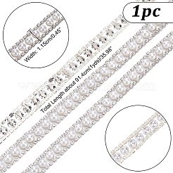 Double Rows Alloy Rhinestone Cup Chain&nbsp;FIND-NB0002-71