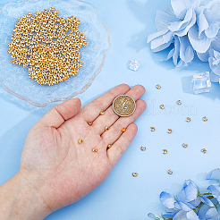 400Pcs Brass Crimp Beads Covers&nbsp;KK-DC0004-78G