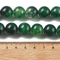 Natural Dragon Veins Agate Beads Strands&nbsp;G-A261-A03-14mm