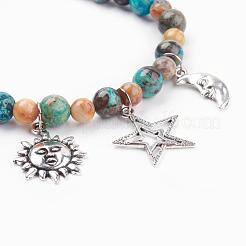 Natural Gemstone Charm Bracelets&nbsp;BJEW-JB03349