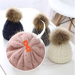 60Pcs 6 Colors Acrylic Knitted Hat Making Fastener Tool&nbsp;FIND-GA0004-05