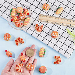 25Pcs 5 Styles Opaque Resin Imitation Food Decoden Cabochons&nbsp;DIY-GF0010-48