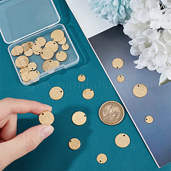40Pcs 4 Style Ion Plating(IP) 304 Stainless Steel Charms&nbsp;STAS-UN0052-33