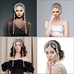 1Pc Plastic Imitation Pearl Hair Bands&nbsp;OHAR-CY0001-23