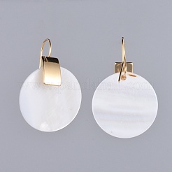 Freshwater Shell Dangle Earrings&nbsp;EJEW-JE03451