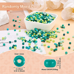 Opaque Glass Round Seed Beads&nbsp;GLAA-TAC0025-07B-02