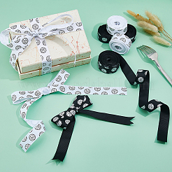 30 Yards 2 Colors Flat Volleyball Pattern Polyester Ribbons&nbsp;OCOR-DC0001-25