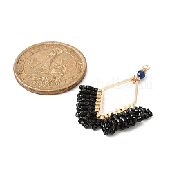 Glass Seed Beaded Pendants&nbsp;PALLOY-MZ00144-01