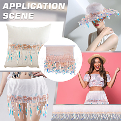 Polyester Tassel Lace Ribbon&nbsp;OCOR-WH20006-02A-01