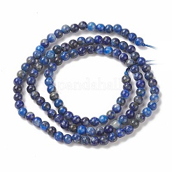 Natural Lapis Lazuli Beads Strands&nbsp;G-F662-04-3mm