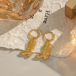 Stainless Steel Shoes Hoop Earrings&nbsp;YJ9062