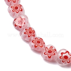 Handmade Millefiori Lampwork Beads Strands&nbsp;LAMP-G166-15K