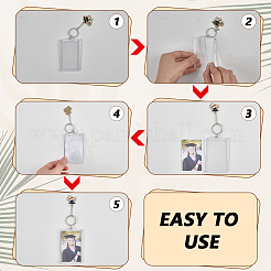 24Pcs 6 Style Acrylic Photo Frame & Alloy Enamel Keychians&nbsp;KEYC-GA00010