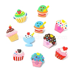16Pcs PVC Ice Cream Lapel Pin Backs for Backpack Clothes&nbsp;JEWB-CJC0022-014A