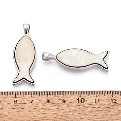 Alloy and Dyed Natural Paua Shell Pendants&nbsp;PALLOY-T093-06A