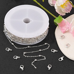 DIY Chain Bracelet Necklace Making Kit&nbsp;DIY-YW0005-92S