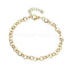 304 Stainless Steel Rolo Chain Bracelets for Women&nbsp;BJEW-Z152-01G