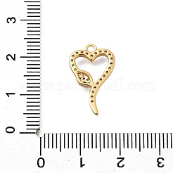 Brass Micro Pave Cubic Zirconia Pendants&nbsp;KK-B147-06A-G