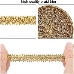 Metallic Centipede Braid Lace Trimming&nbsp;OCOR-WH0058-02G