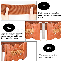 Imitation Leather Chain Belts&nbsp;AJEW-WH20018-20B