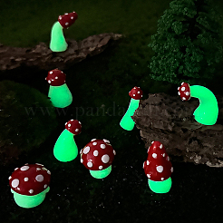 7Pcs 7 Styles Ceramic Mushroom Display Decorations&nbsp;DJEW-GF0001-99