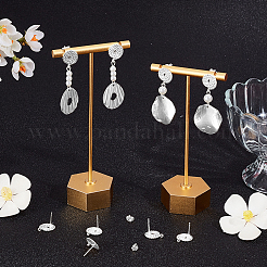 20Pcs Brass Stud Earring Findings&nbsp;KK-BBC0027-61