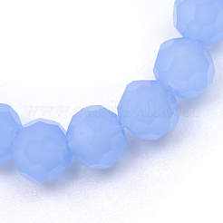 Imitation Jade Glass Bead Strands&nbsp;X-GLAA-R166-8mm-03D