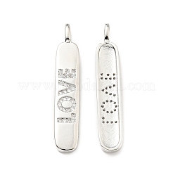 Brass Micro Pave Clear Cubic Zirconia Pendants&nbsp;KK-G416-08P