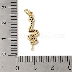 Brass Micro Pave Cubic Zirconia Pendants&nbsp;KK-R162-034D-G