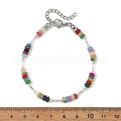 Natural & Synthetic Mixed Stone Beaded Bracelets&nbsp;BJEW-JB14429