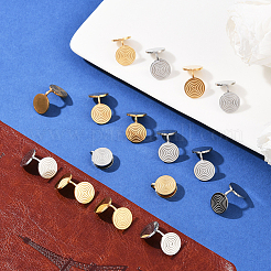16Pcs 2 Colors 304 Stainless Steel Vortex Cuff Earrings&nbsp;EJEW-SC0001-87