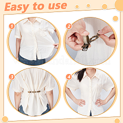 5Pcs 5 Colors Retro Alloy Cardigan Clips&nbsp;FIND-WR0012-62
