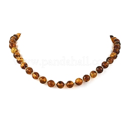 Natural Amber Beaded Necklaces&nbsp;NJEW-JN06656