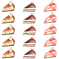 30Pcs 3 Colors Printed Alloy Pendants&nbsp;ENAM-BM0001-25