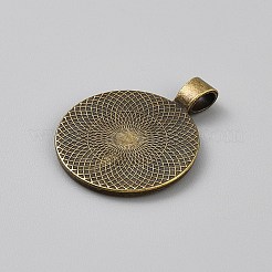 Alloy Pendant Cabochon Settings&nbsp;FIND-WH0148-337AB