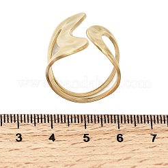 304 Stainless Steel Cuff Rings for Women&nbsp;RJEW-A077-01G