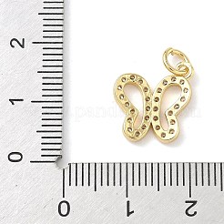 Brass Micro Pave Cubic Zirconia Pendants&nbsp;LS-KK-H528-03G