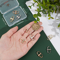 9Pcs 3 Colors Adjustable Iron Buckles for Chain Strap Bag&nbsp;IFIN-BBC0001-04A