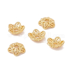 5-Petal Brass Bead Caps&nbsp;KK-A162-02G