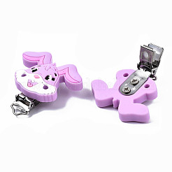 Food Grade Eco-Friendly Silicone Baby Pacifier Holder Clips&nbsp;SIL-N002-13D