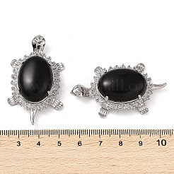 Natural Obsidian Pendants&nbsp;G-A095-04P-05