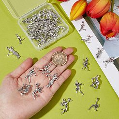 60Pcs 10 Style Tibetan Style Alloy Pendants&nbsp;FIND-SC0003-69