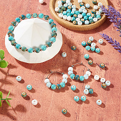 80Pcs 4 Colors Handmade Porcelain Beads&nbsp;PORC-TA0001-53A