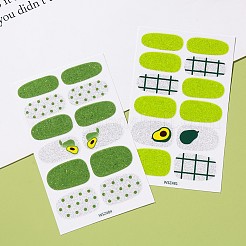 Avocados & Strawberries & Flowers Full Cover Nail Art Stickers&nbsp;MRMJ-T109-WSZ-M2