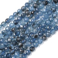 Natural Devil Blue Aquamarine Beads Strands&nbsp;G-P629-A02-04