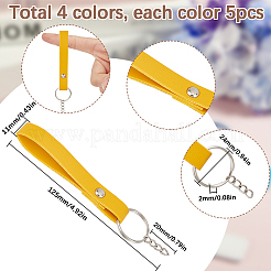 4 Colors PU Leather Keychain&nbsp;KEYC-SC0001-24