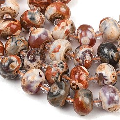 Natural Fire Crackle Agate Beads Strands&nbsp;G-K393-D01-10x14